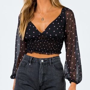 Princess polly black Kingston top